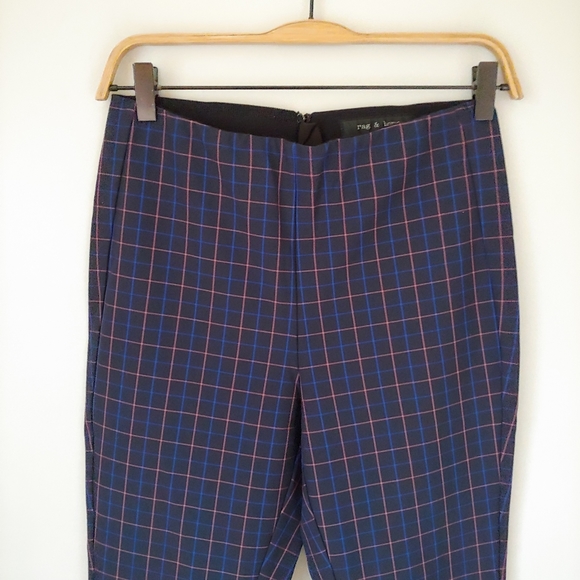 Rag & Bone Simone Plaid Pants Cropped Size 4 - Picture 11 of 16